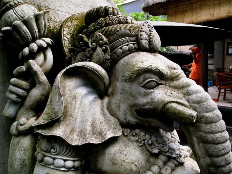 Ganesha statue in Ubud, Bali, Indonesia.webp